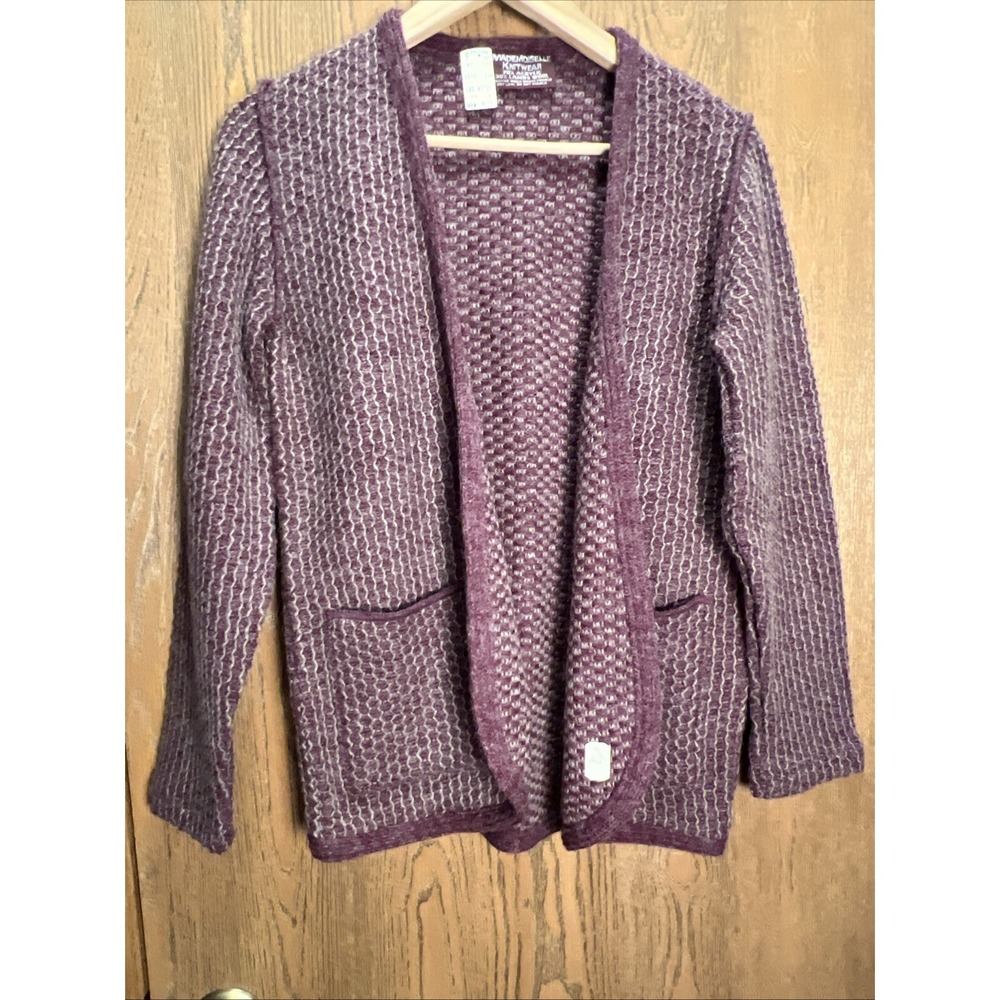 VTG Mademoiselle Knitwear Wm Sz S Wool Cardigan Sweater‎ NEW WITH ALL TAGS 80's